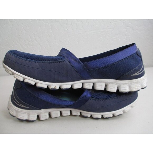 Skechers Memory foam mesh walking shoes blue sz 10 - Picture 7 of 10